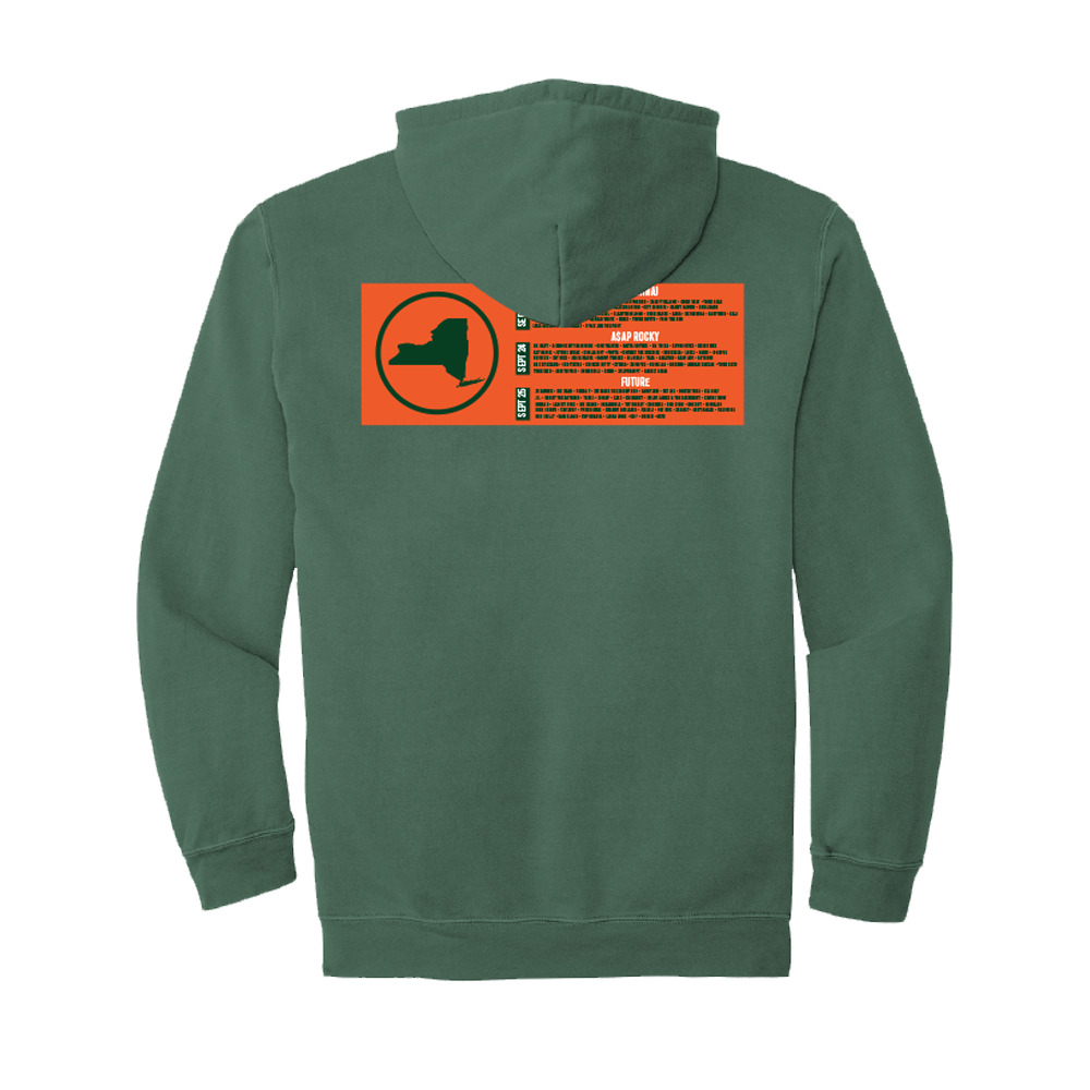 RL Biggest Hoodie Green NYC 22 | Rolling Loud RL Biggest Hoodie Green NYC 22 | Rolling Loud
