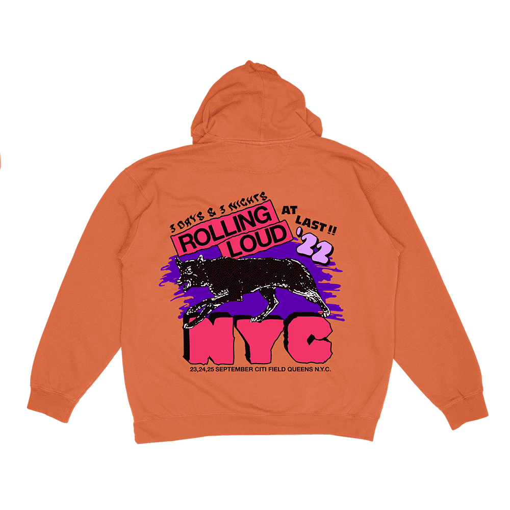 RL Day & Night Hoodie Orange NYC 22