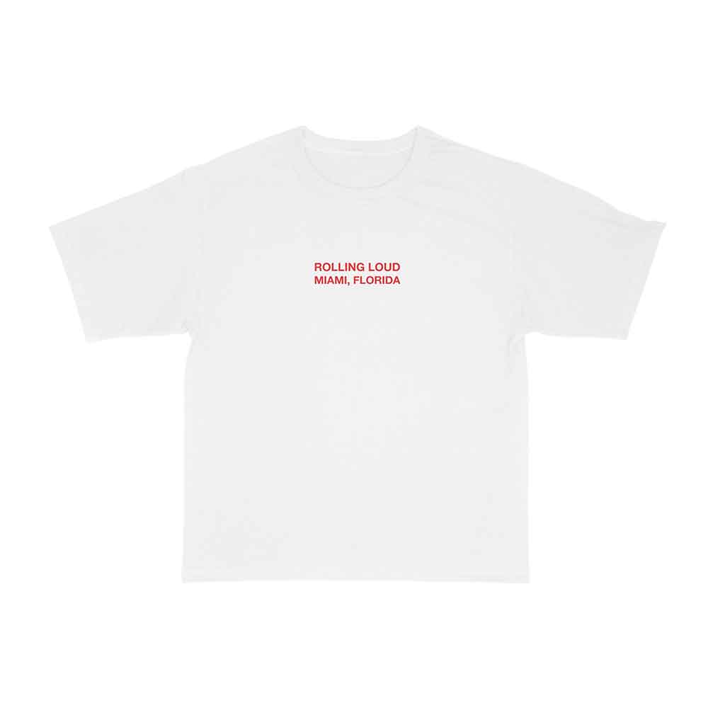RL Exclusive Miami 2022 Line Up T Shirt White