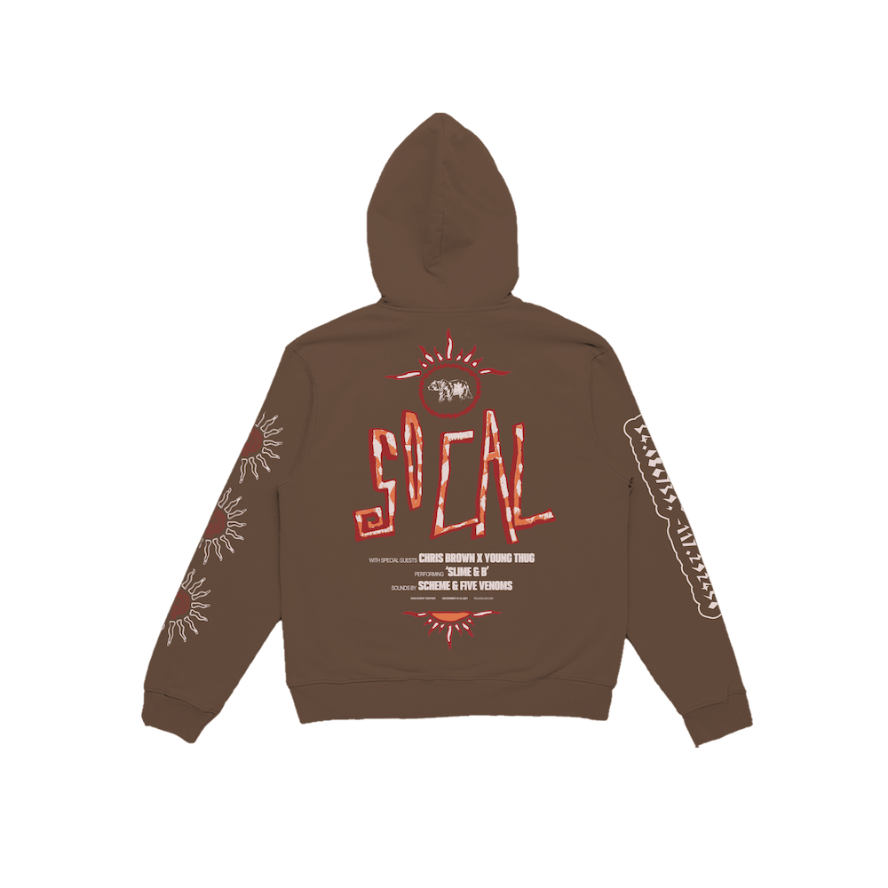 RL Goes West Tho Custom Brown Hoodie - Cali 2021