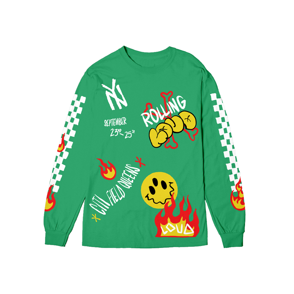 RL Hando Long Sleeve Tee Green NYC 22