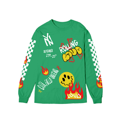 RL Hando Long Sleeve Tee Green NYC 22