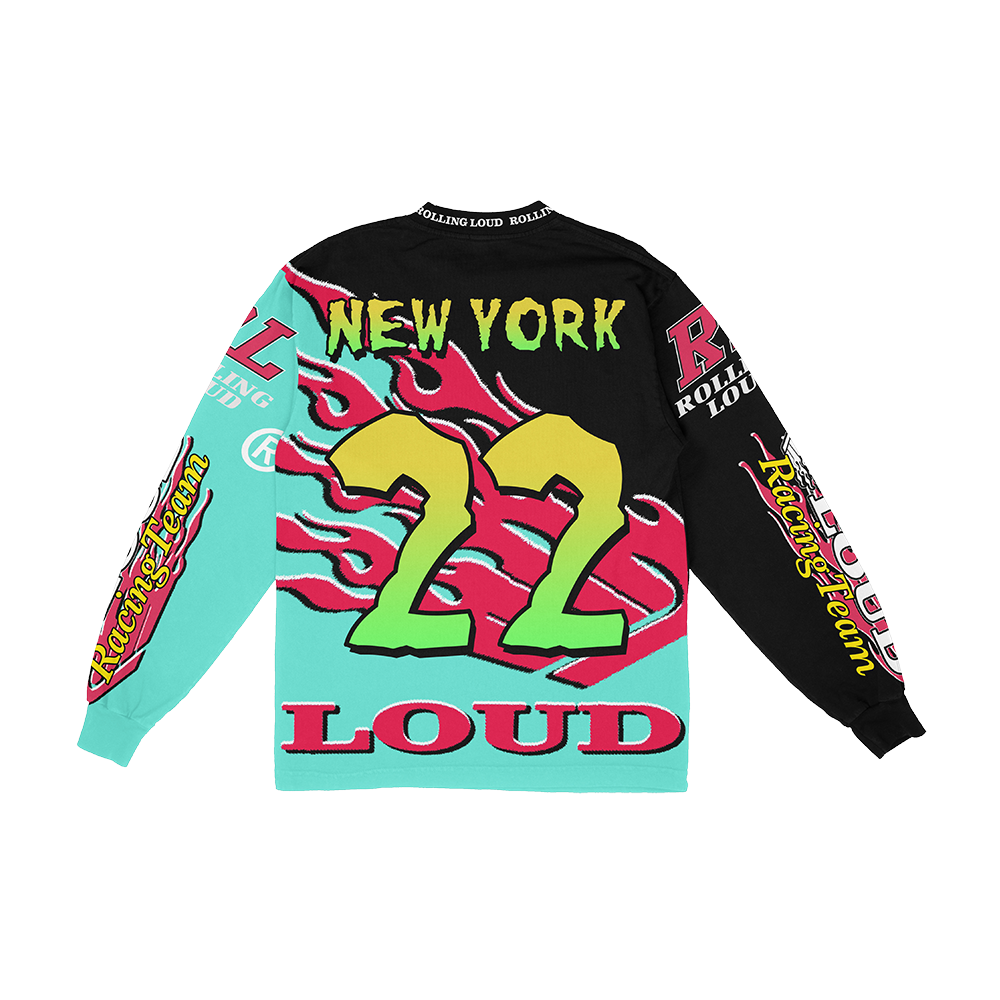 RL Racing Moto Jersey Black NYC 22'