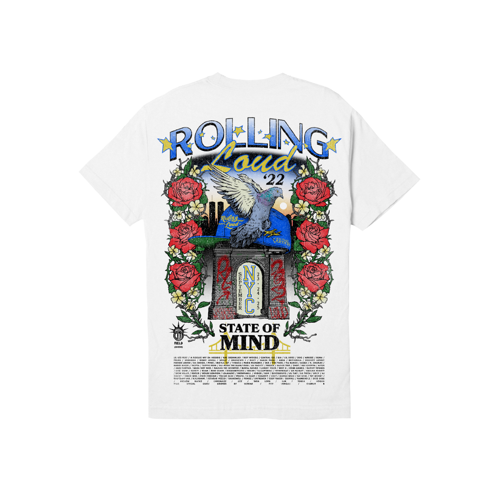 RL State Of Mind T Shirt White NYC 22