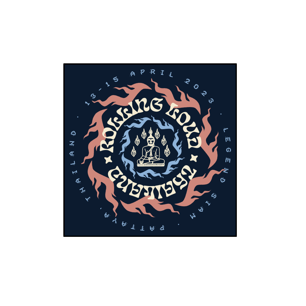 RL Thailand RL Temple Navy Bandana