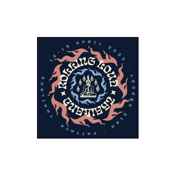 RL Thailand RL Temple Navy Bandana