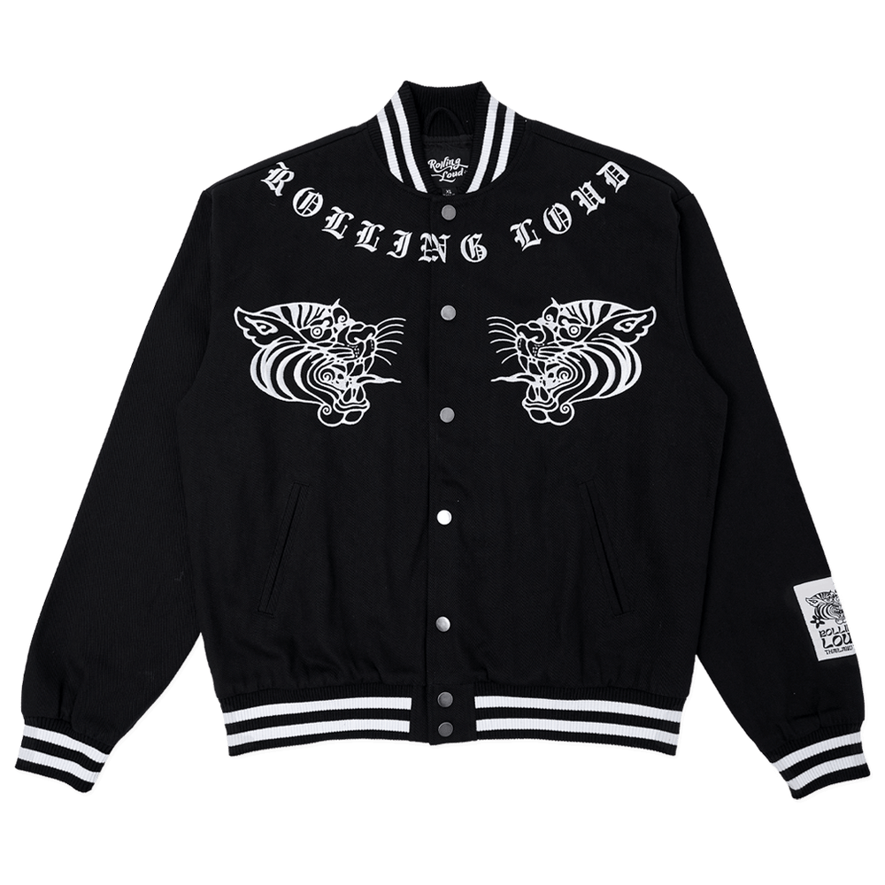 RL Thailand Fighter Black Nylon Bomber Jacket