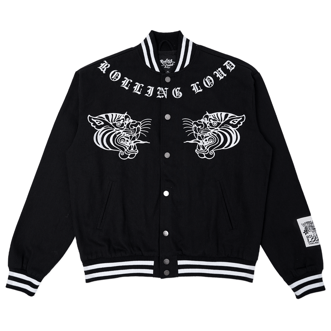 RL Thailand Fighter Black Nylon Bomber Jacket