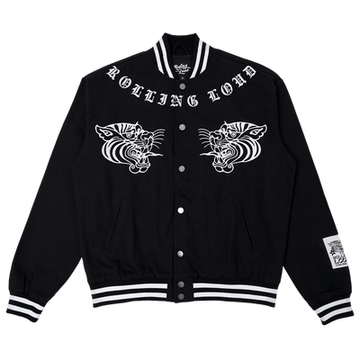 RL Thailand Fighter Black Nylon Bomber Jacket