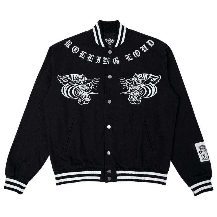 RL Thailand Fighter Black Nylon Bomber Jacket