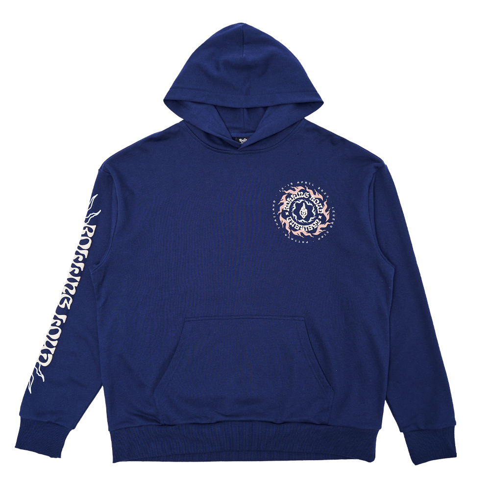 RL Thailand RL Temple Washed Blue Lineup Hoodie