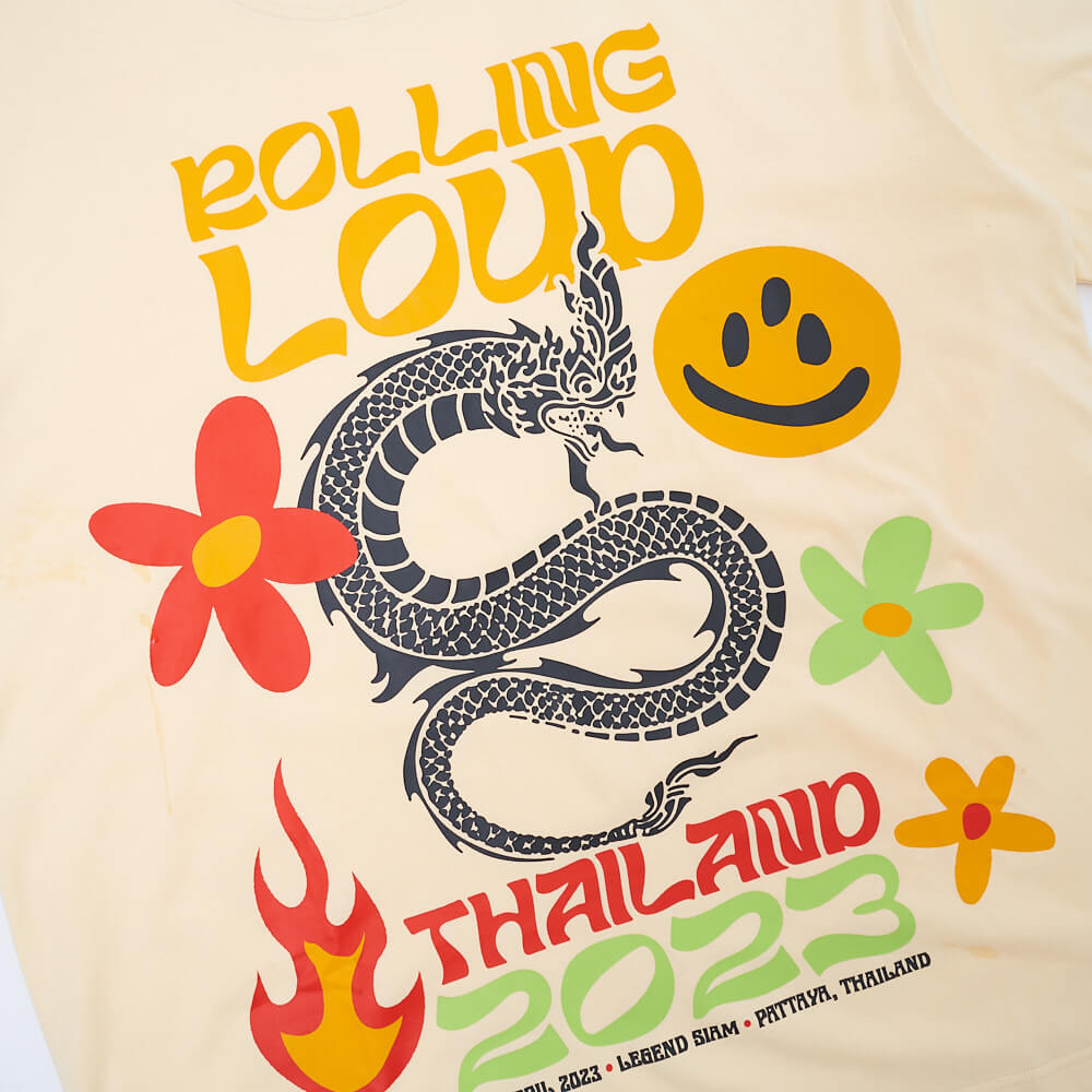 RL Thailand Scales Cream Tee | Rolling Loud