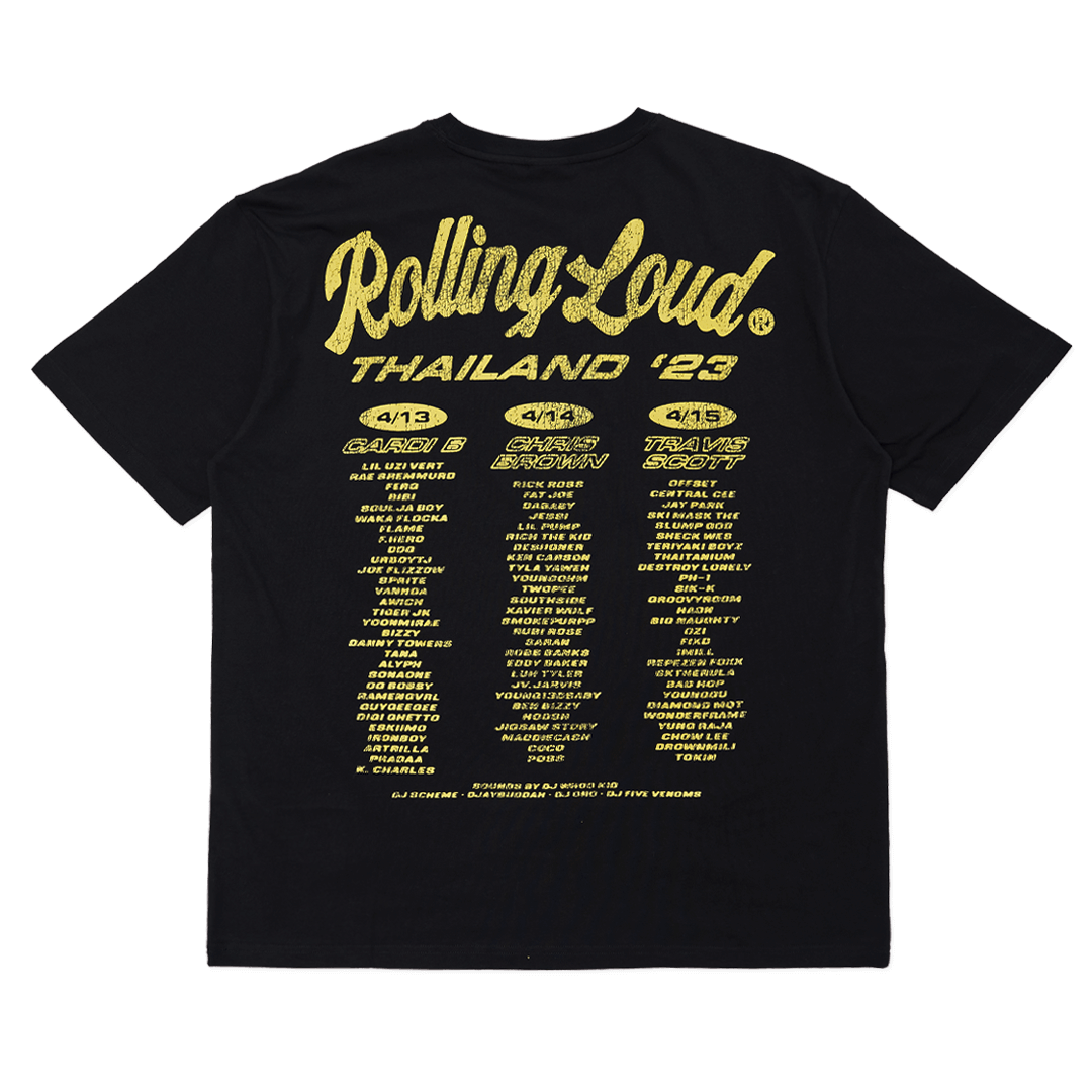 RL Thailand Script Logo Lineup Black Tee