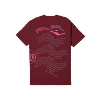 RL Warped T Shirt Maroon NYC 22