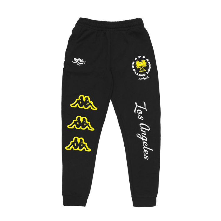 RL X Kappa Sweatpants LA 21 Black Rolling Loud