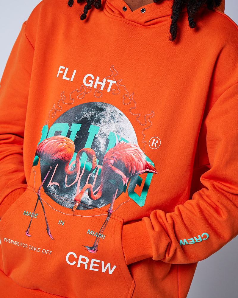 RL Flamingo Hoodie Orange