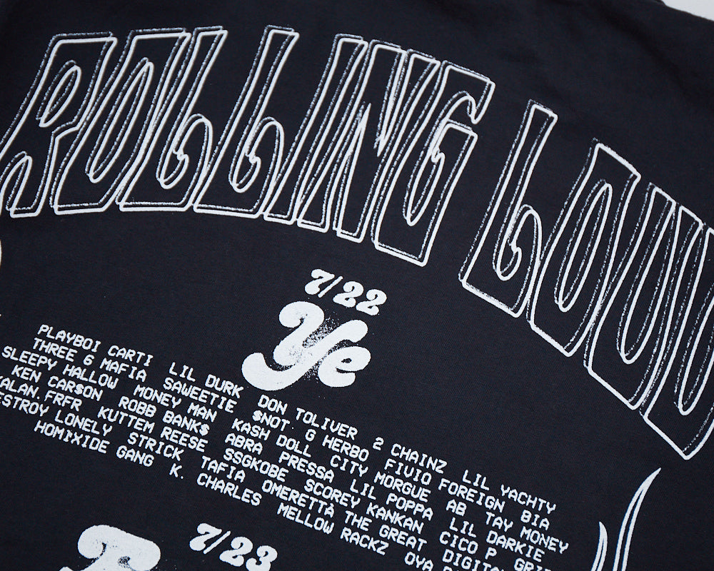 RL Flames T Shirt Miami 22 Rolling Loud