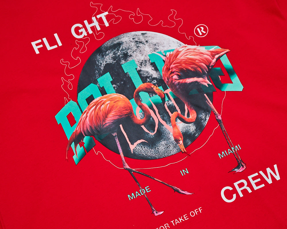 RL Flight Crew LS Tee Red Miami 22'