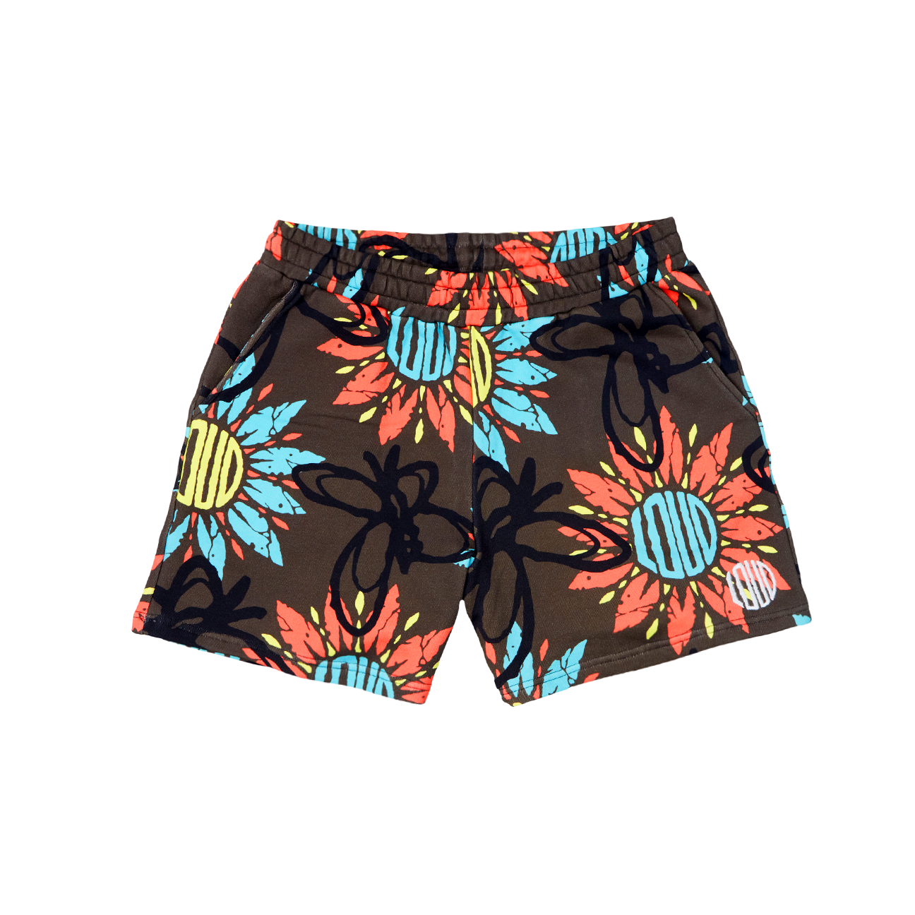 RL MIA Shorts Loud Pattern Brown