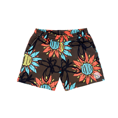 RL MIA Shorts Loud Pattern Brown