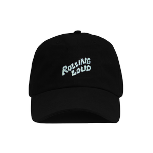 Rolling Loud Miami Black Dad Hat with Puffy Logo