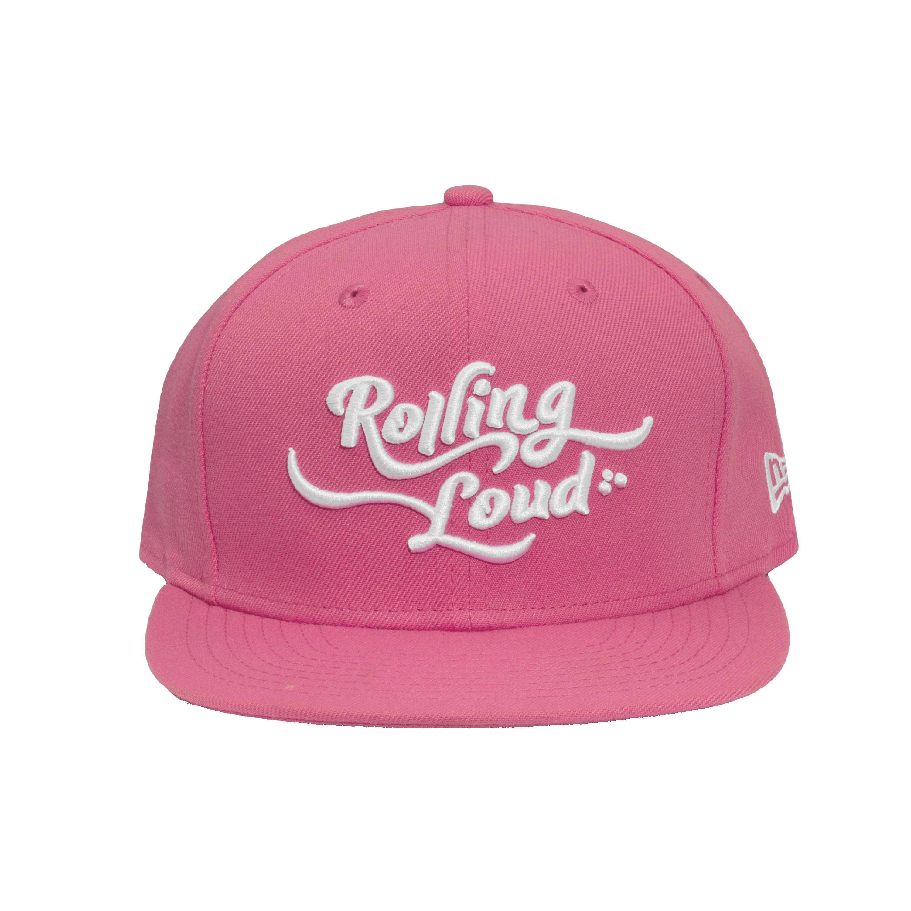 Rolling Loud Miami Pink + White New Era Snapback