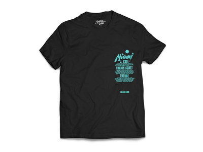 Rolling Loud Miami Black/Green Lineup Tee