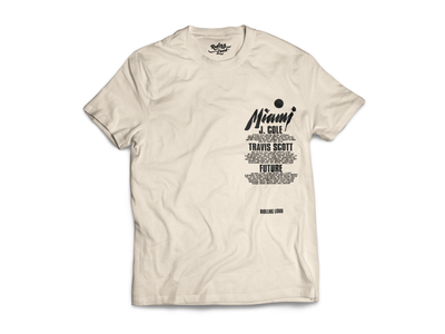 Rolling Loud Miami Tan Lineup Tee