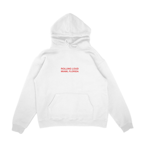 RL Exclusive Miami 2022 Line Up Hoodie White