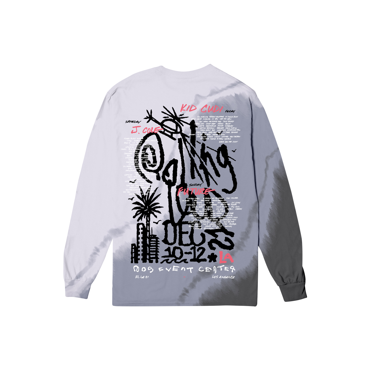 Sunny Side LA 2021 Tie Dye LS Tee