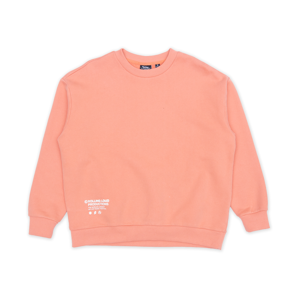 RL Productions Salmon French Terry Crewneck Sweatshirt