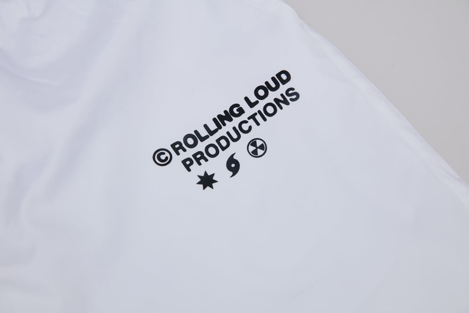 RL Productions Iridescent White Nylon Shorts