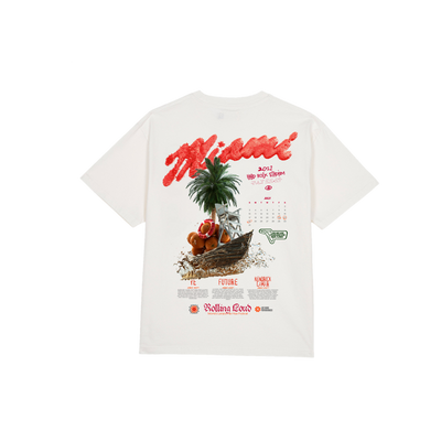 Splash Raft White Tee Miami 22