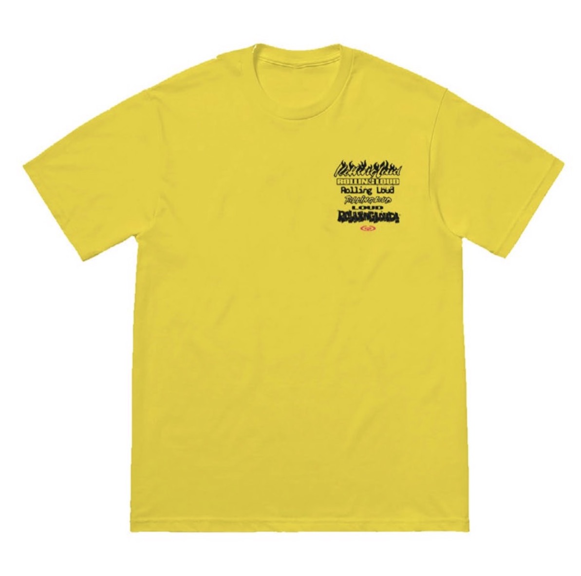 Stacked Logo Yellow SS Tee