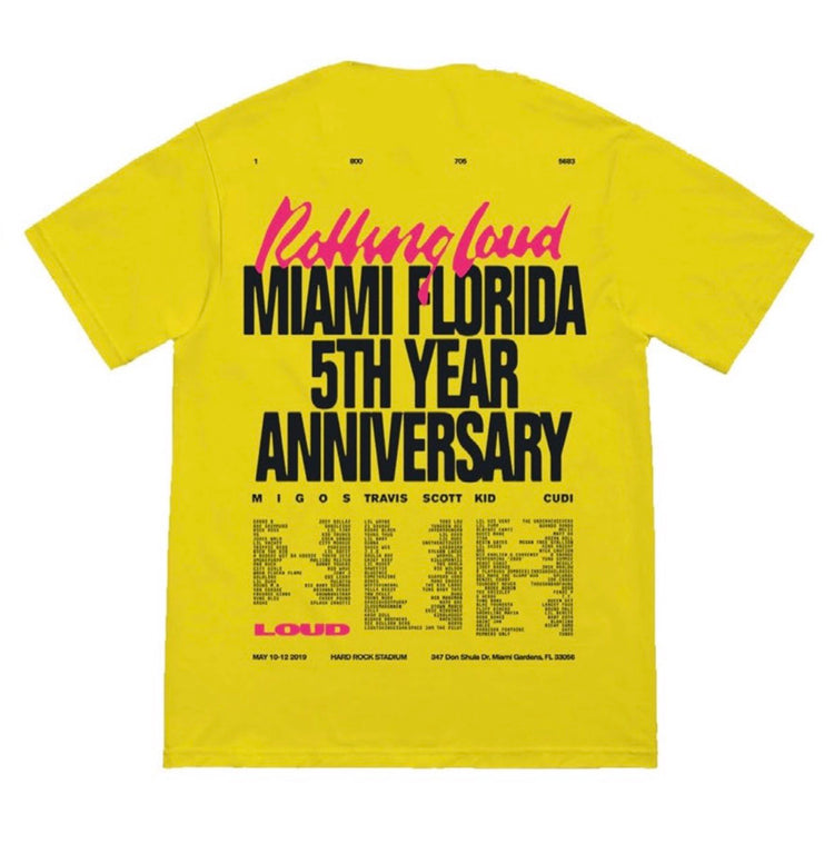 Stacked Logo Yellow SS Tee