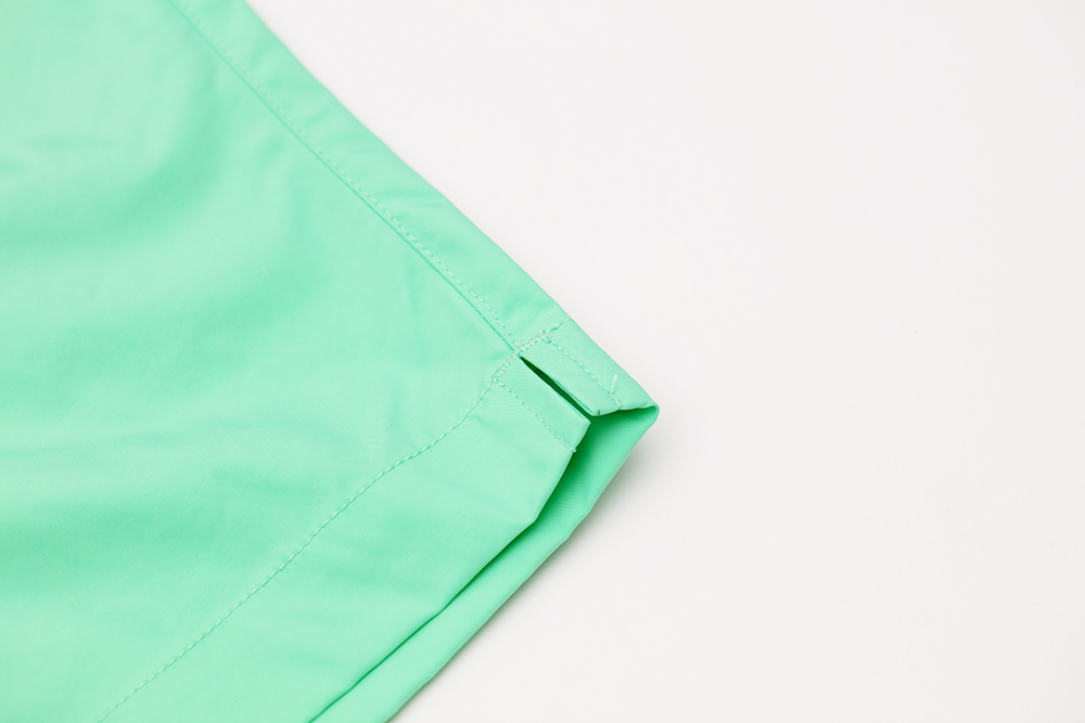 RL Productions Aqua Iridescent Nylon Shorts