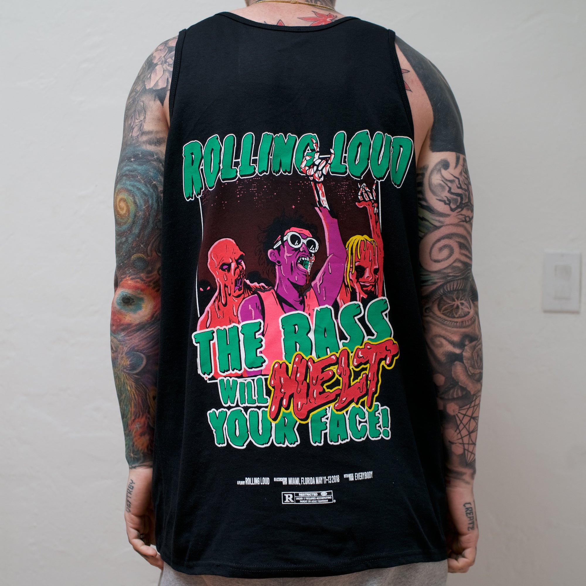 Rolling Loud Miami Bass Will Melt Your Face Tank Top
