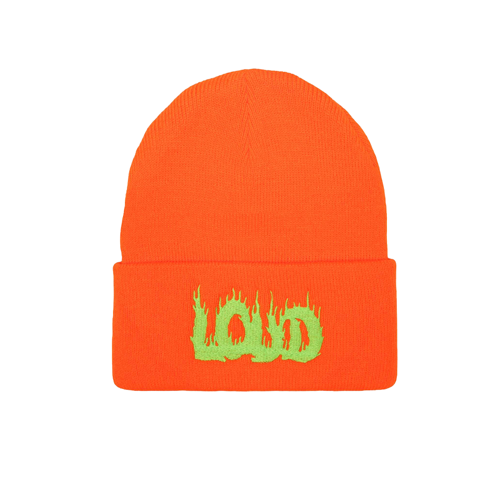 Loud Flame Beanie Neon Orange