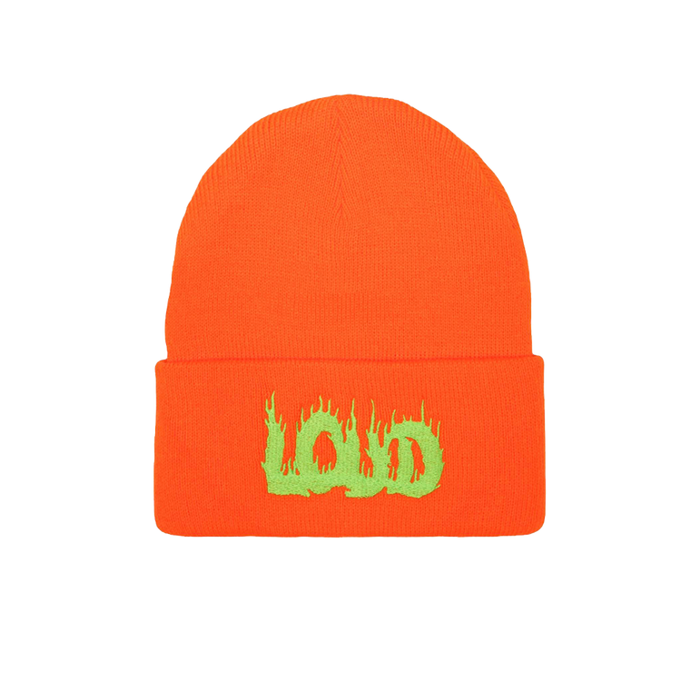 Loud Flame Beanie Neon Orange