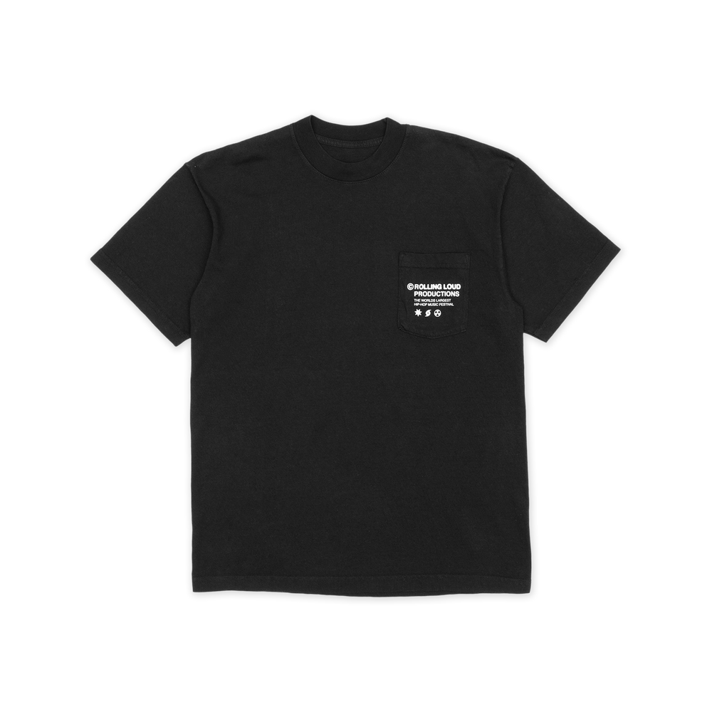 RL Productions Pocket Tee Black