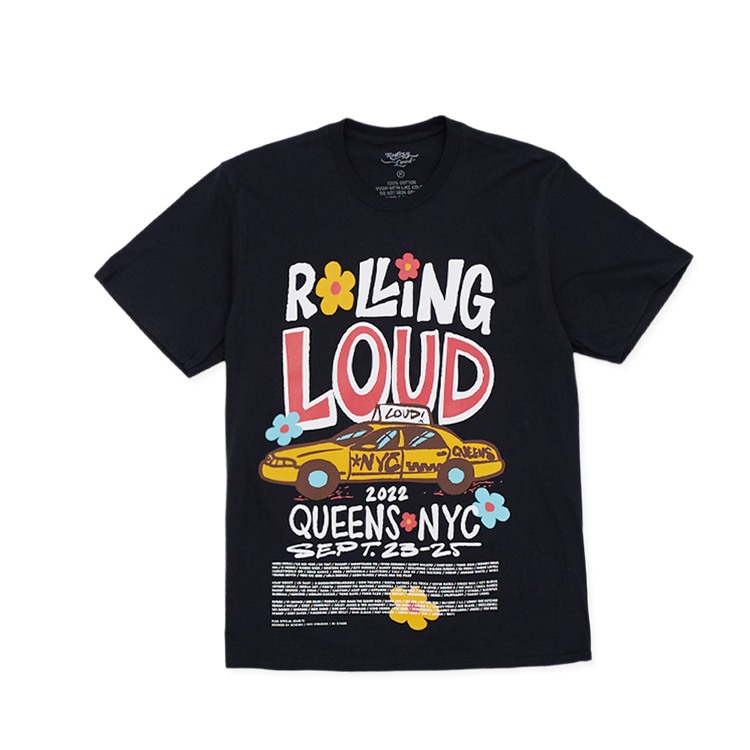 RL One Way T Shirt Black NYC 22 | Rolling Loud RL One Way T Shirt Black NYC 22 | Rolling Loud