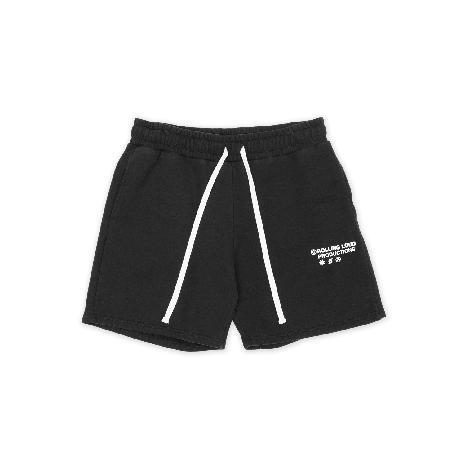 RL Productions Black French Terry Shorts