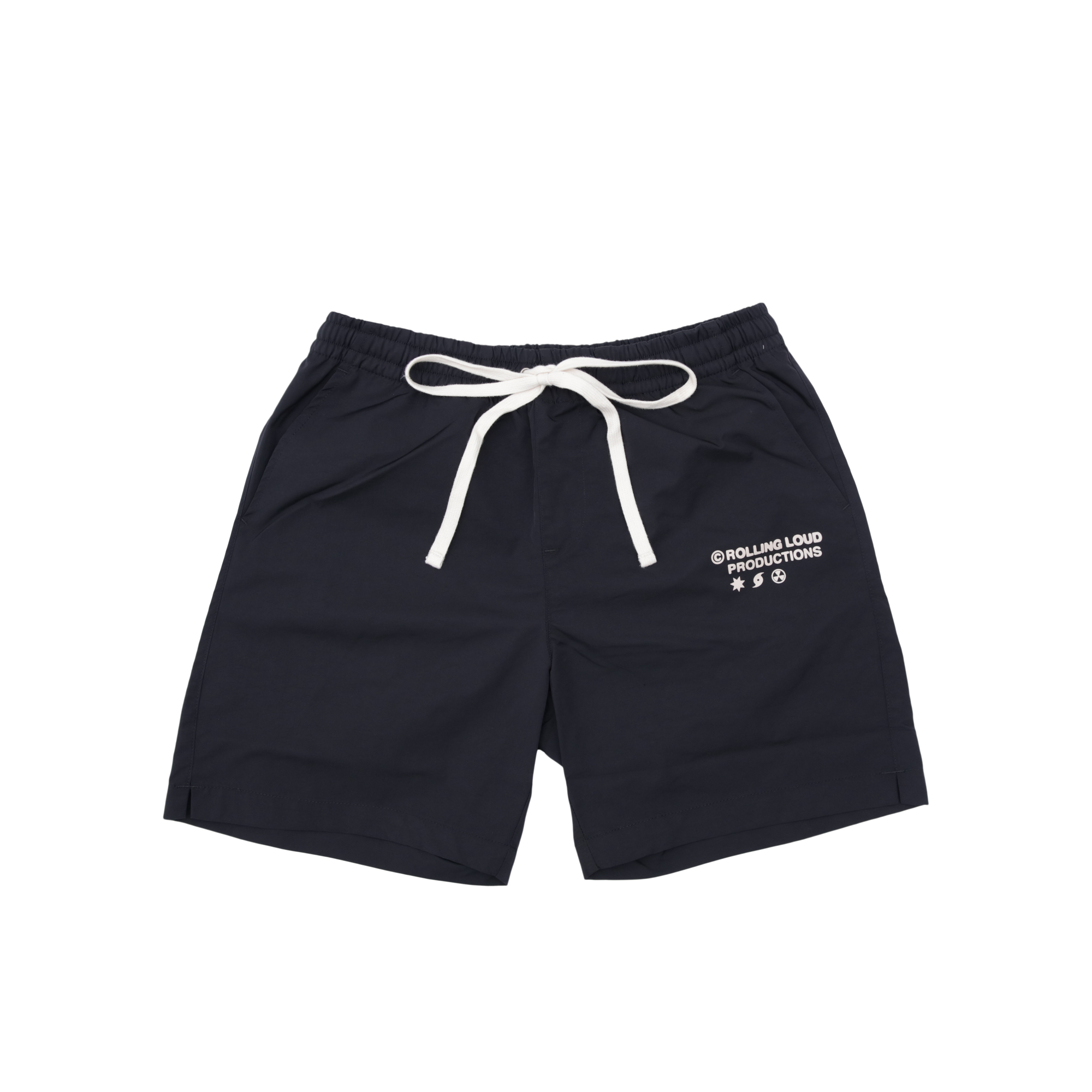 RL Productions Iridescent Black Nylon Shorts
