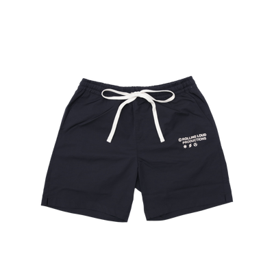 RL Productions Iridescent Black Nylon Shorts