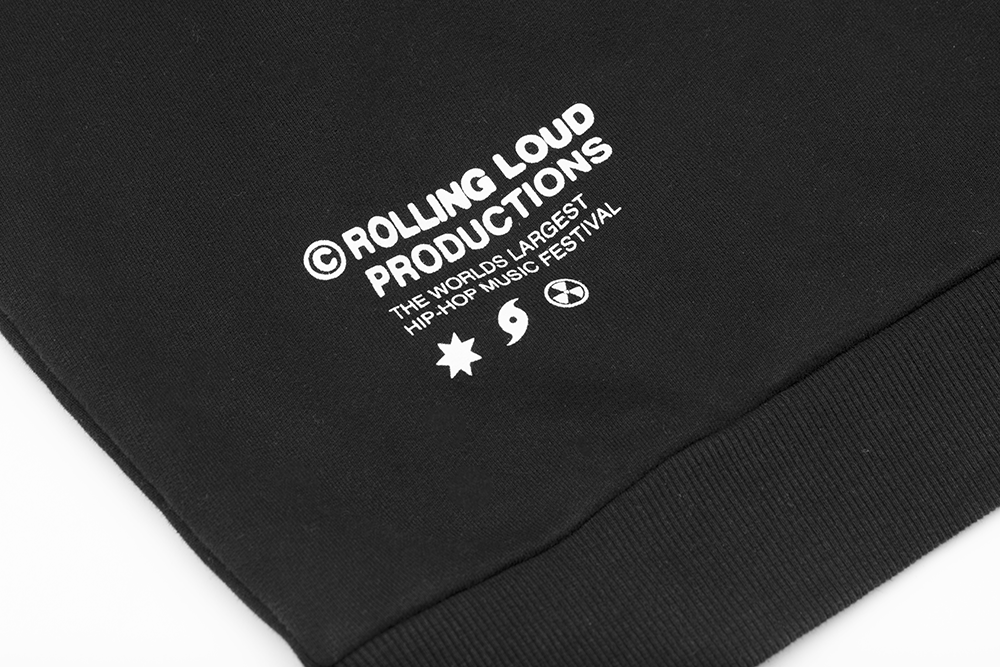 RL Productions Black French Terry Crewneck Sweatshirt