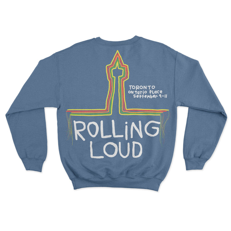 Scraper Crewneck Vintage Blue Toronto 2022