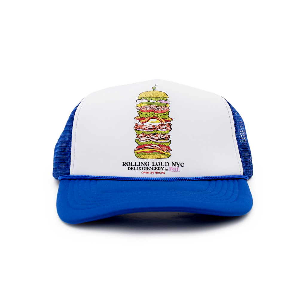 RLx Felt Deli & Grocery Trucker Hat Blue