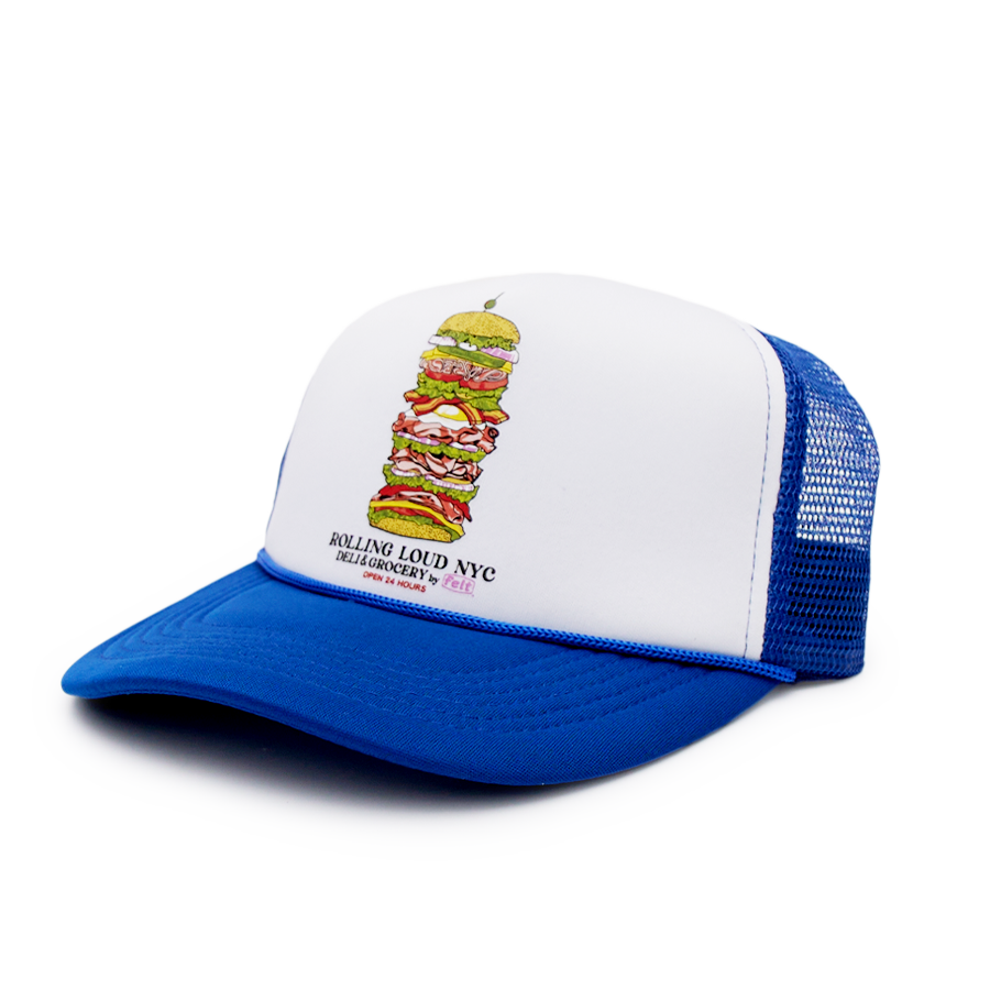 RLx Felt Deli & Grocery Trucker Hat Blue