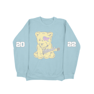 RL Panther Varsity Vintage Crewneck Blue Miami 22'