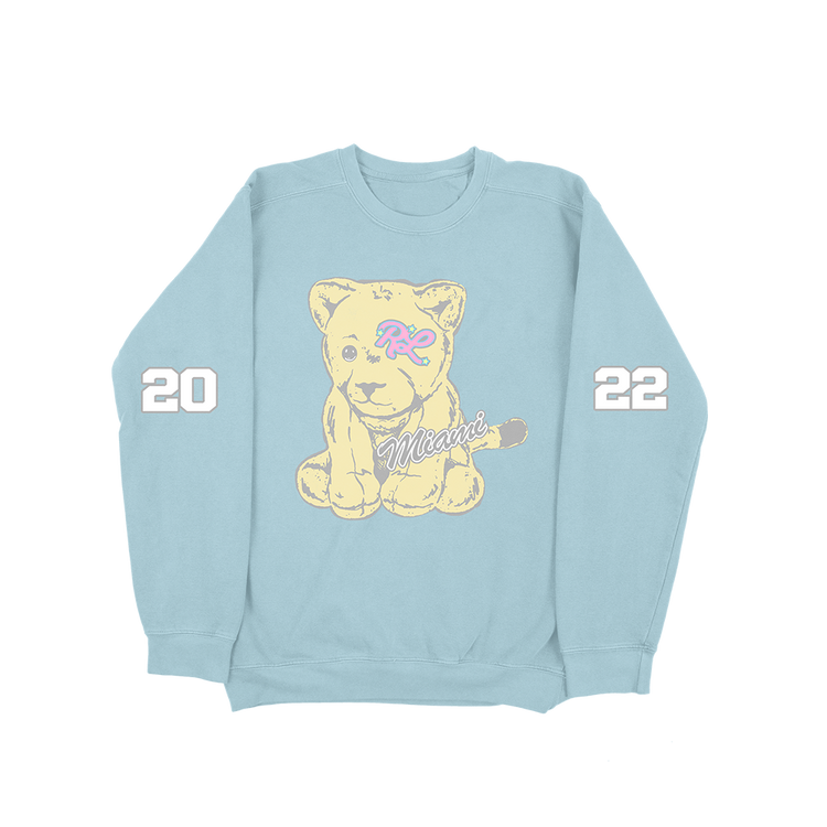 RL Panther Varsity Vintage Crewneck Blue Miami 22'